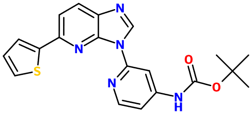 (image for) MC004705 tert-Butyl N-{2-[5-(thiophen-2-yl)-3H-imidazo[4,5-b]pyridin-3-yl]pyridin-4-yl}carbamate